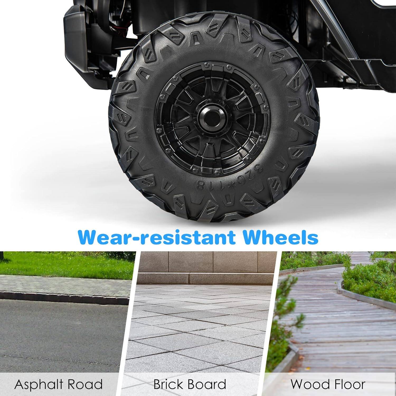 Wear-resistant Wheels

Asphalt Road  
Brick Board  
Wood Floor