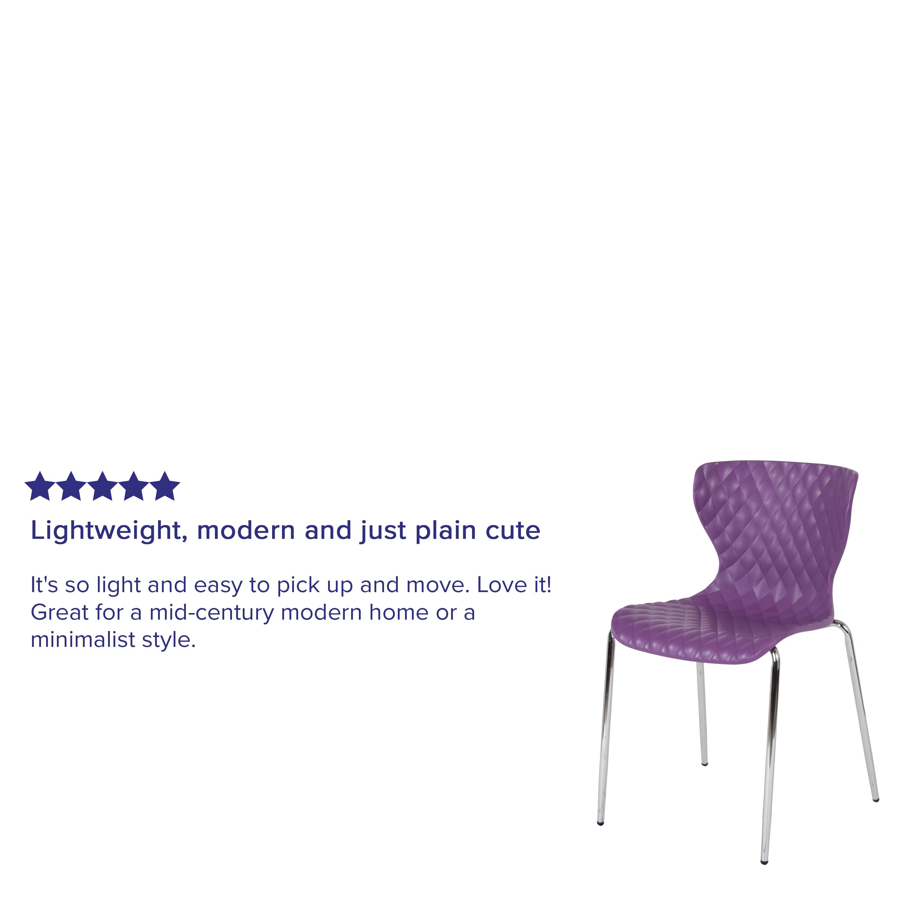 Lightweight, modern and just plain cute

It's so light and easy to pick up and move. Love it! Great for a mid-century modern home or a minimalist style.