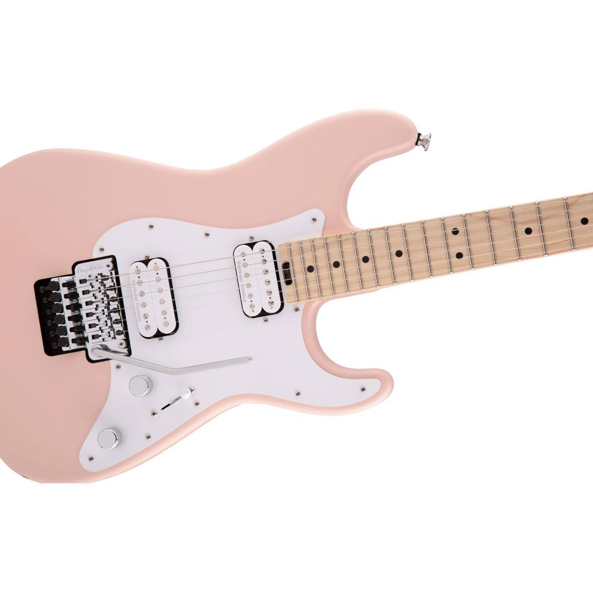 Alt View 4. Charvel - Charvel Pro-Mod So-Cal Style 1 HH FR M Electric Guitar, Maple Fretboard, Satin Shell Pink.