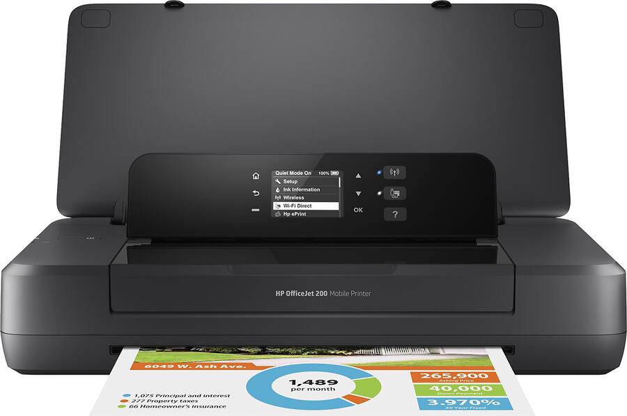 BEEM Officejet 200 Mobile HP OfficeJet 200 Mobile Inkjet Printer Black OJ 200 Mobile