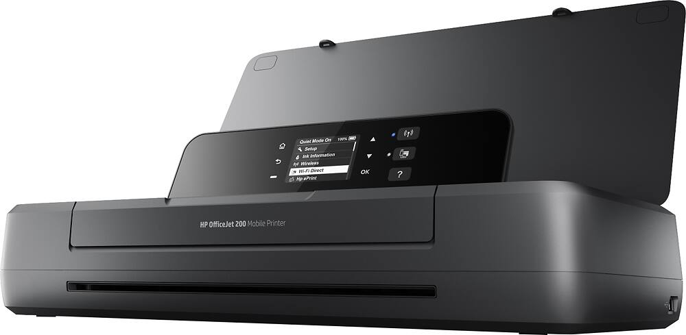 Alt View 16. HP - OfficeJet 200 Mobile Inkjet Printer - Black.
