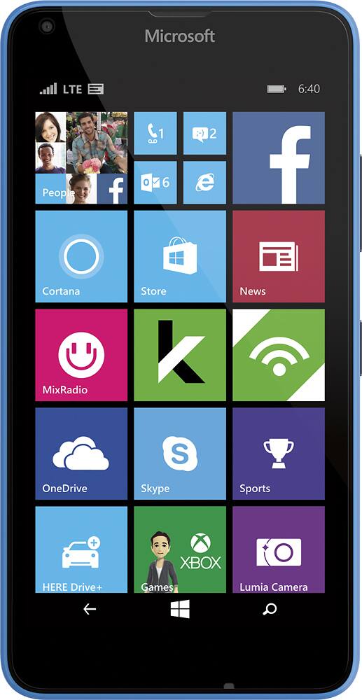 Cricket Wireless Microsoft Lumia 640 4G LTE with 8GB - Best Buy