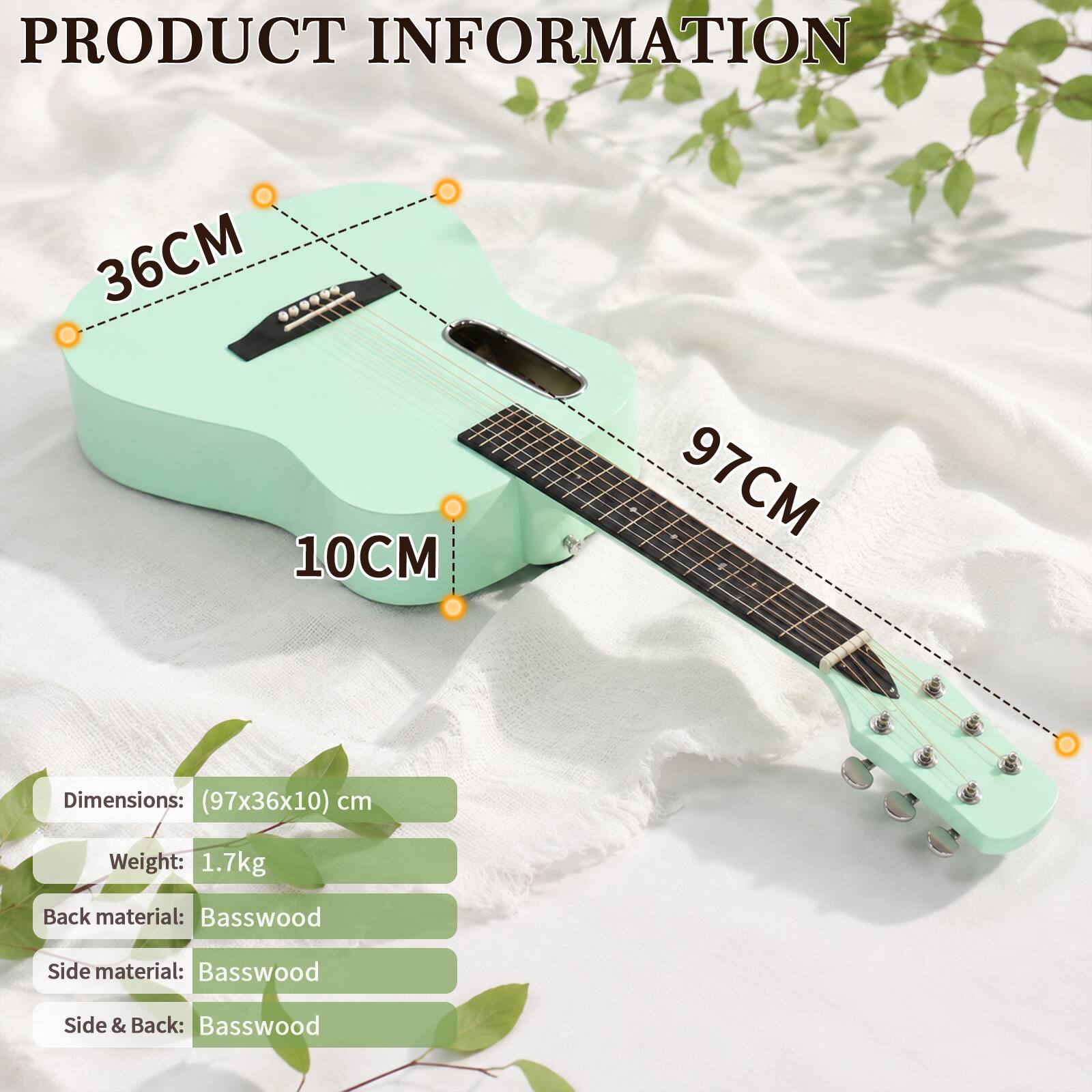PRODUCT INFORMATION

36CM 10CM
97CM

Dimensions: (97x36x10) cm
Weight: 1.7kg
Back material: Basswood
Side material: Basswood
Side & Back: Basswood
