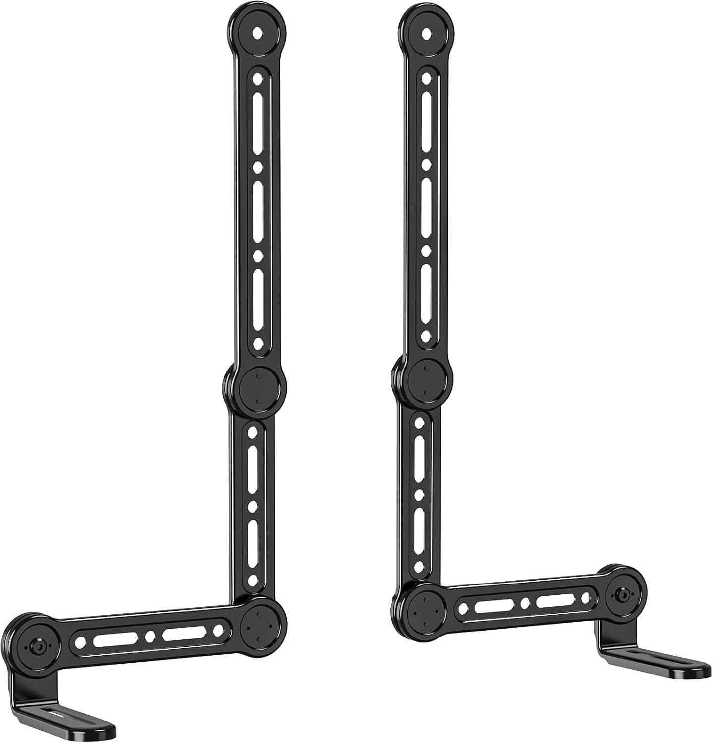 Front. Schertz - Universal Soundbar Mount for TV, Heavy-Duty Bracket Holds up to 33 lbs, Fits Most Brands (SBR206) - black.