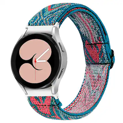 Front. StrapsCo - Nylon Comfort Watch Band Strap For Samsung Galaxy Watch 7 - Woven Pattern 2.