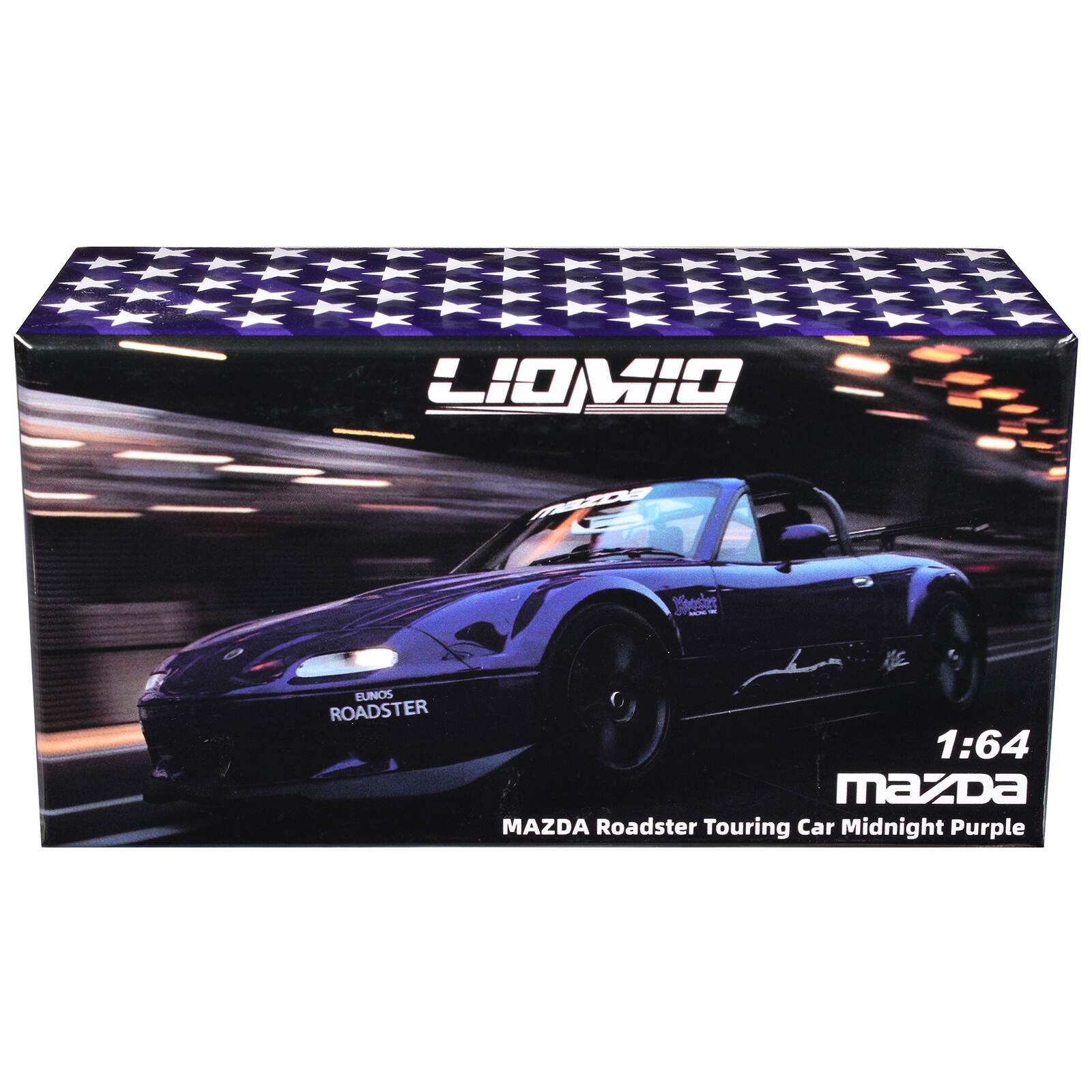 Mazda Roadster Touring Car RHD Midnight Purple Metallic "Hobby Expo China 2026 Event Edition" 1/64 Diecast Car by Liomio