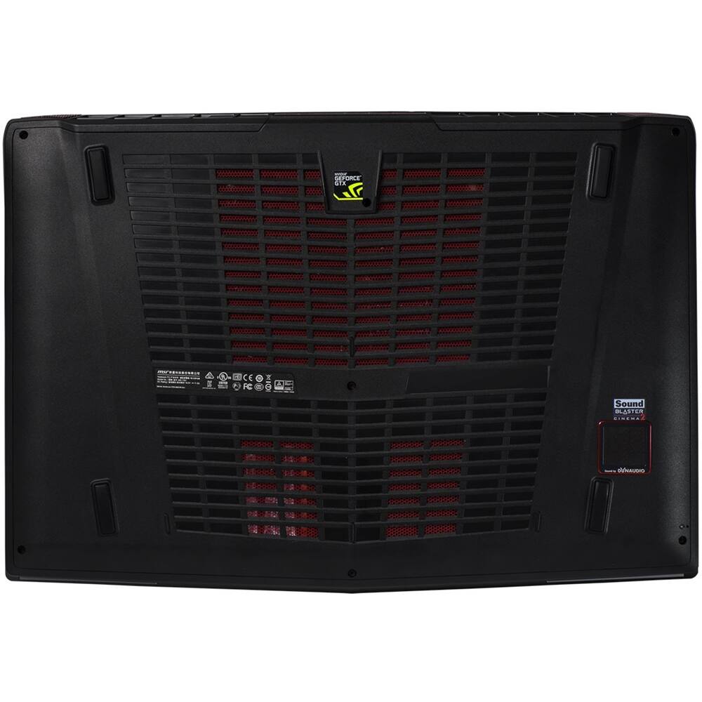 Alt View 16. MSI - GT72S 17.3" Laptop - Intel Core i7 - 16GB Memory - 1TB Hard Drive - Aluminum black.