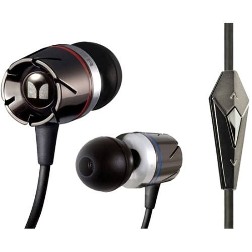 Front Standard. Monster - Turbine Mobile Earset - Black Chrome.