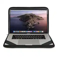 Front. Belkin - Always-On Laptop Case with Strap for 14" devices - Black.