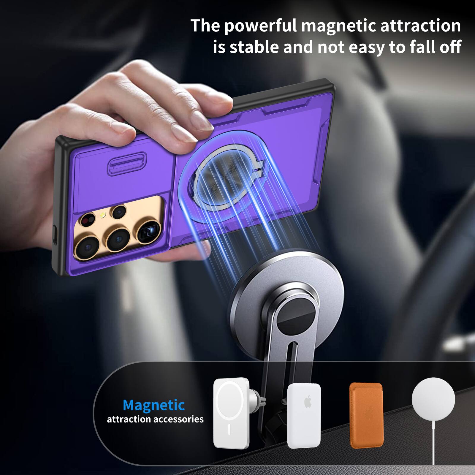 The powerful magnetic attraction is stable and not easy to fall off

Magnetic attraction accessories
