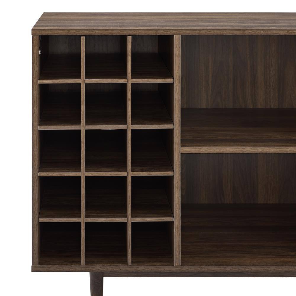 Alt View 1. Crosley Furniture - Liam Wine Rack Sideboard - Walnut.