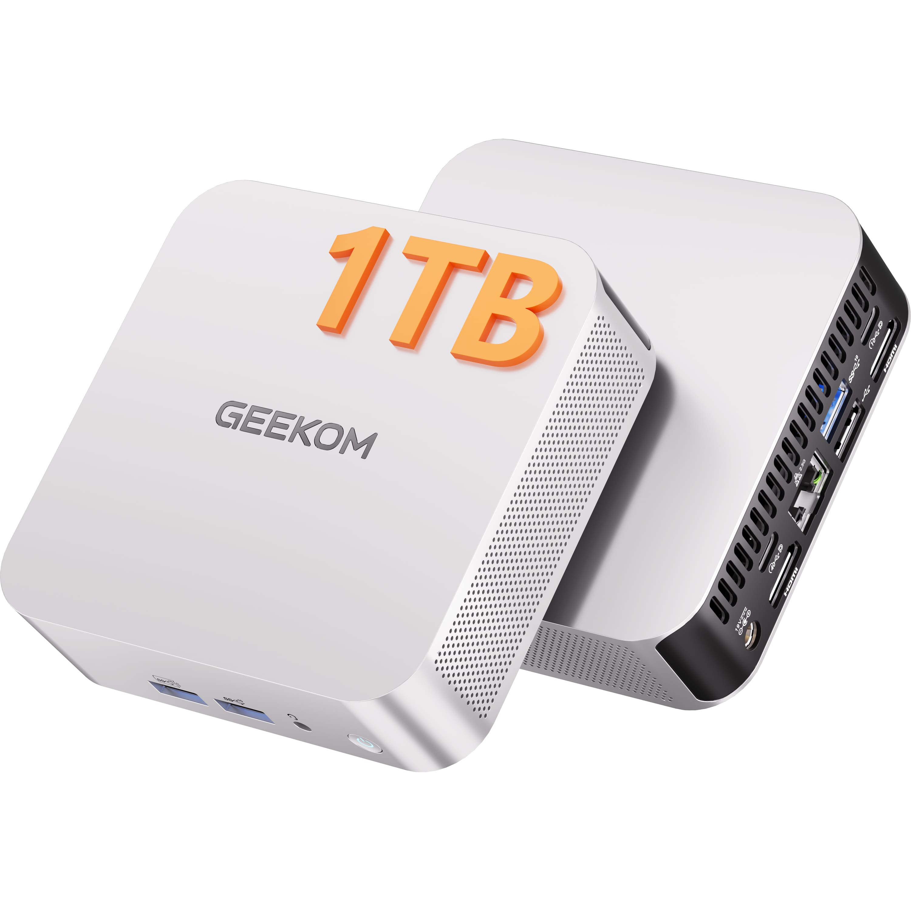 Geekom - A7 2026 Mini PC, AMD Ryzen 5 7535HS, 16GB DDR5 & 1TB SSD(Expandable), Windows 11 Pro Pre-installed