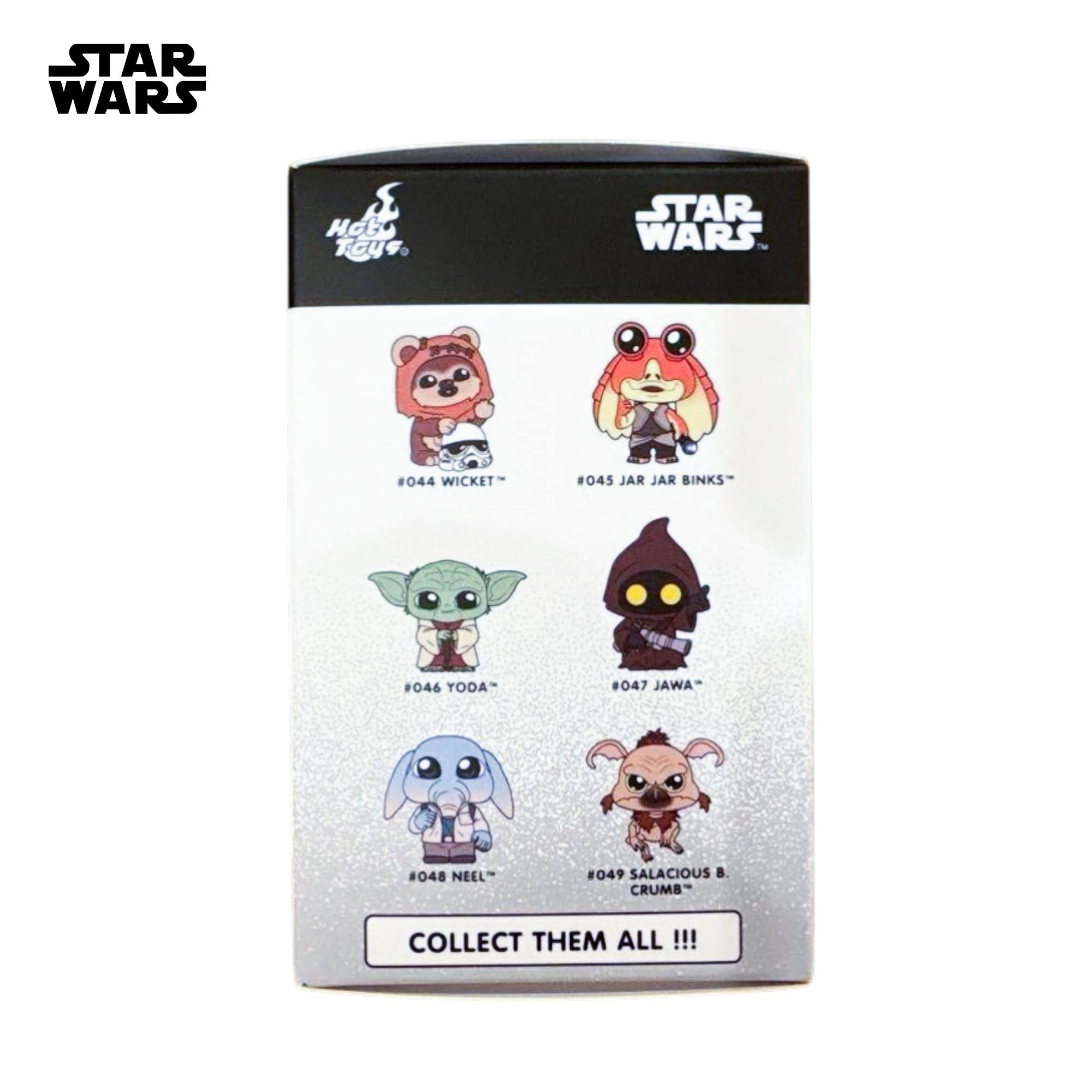 STAR WARS Hot Toue. STAR WARS - #044 WICKET- #045 JAR JAR BINKS- #046 YODA- #047 JAWA- #048 NEEL #049 SALACIOUS CRUMB COLLECT THEM ALL !!!