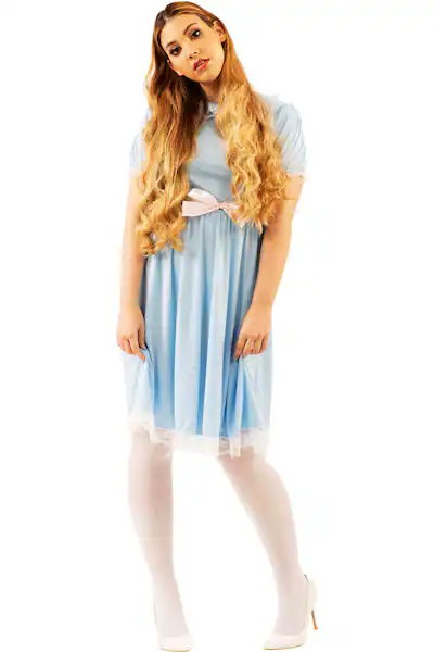blue shining twins dress Amazon.com: Luckinbaby Scary Shining Twins Costume for Women