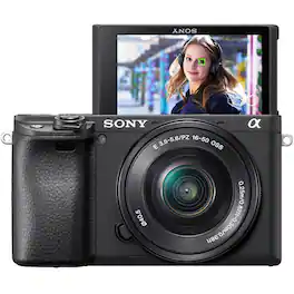 Sony - Alpha a6400 Mirrorless Digital Camera with 16-50mm Lens (International Version) - Black