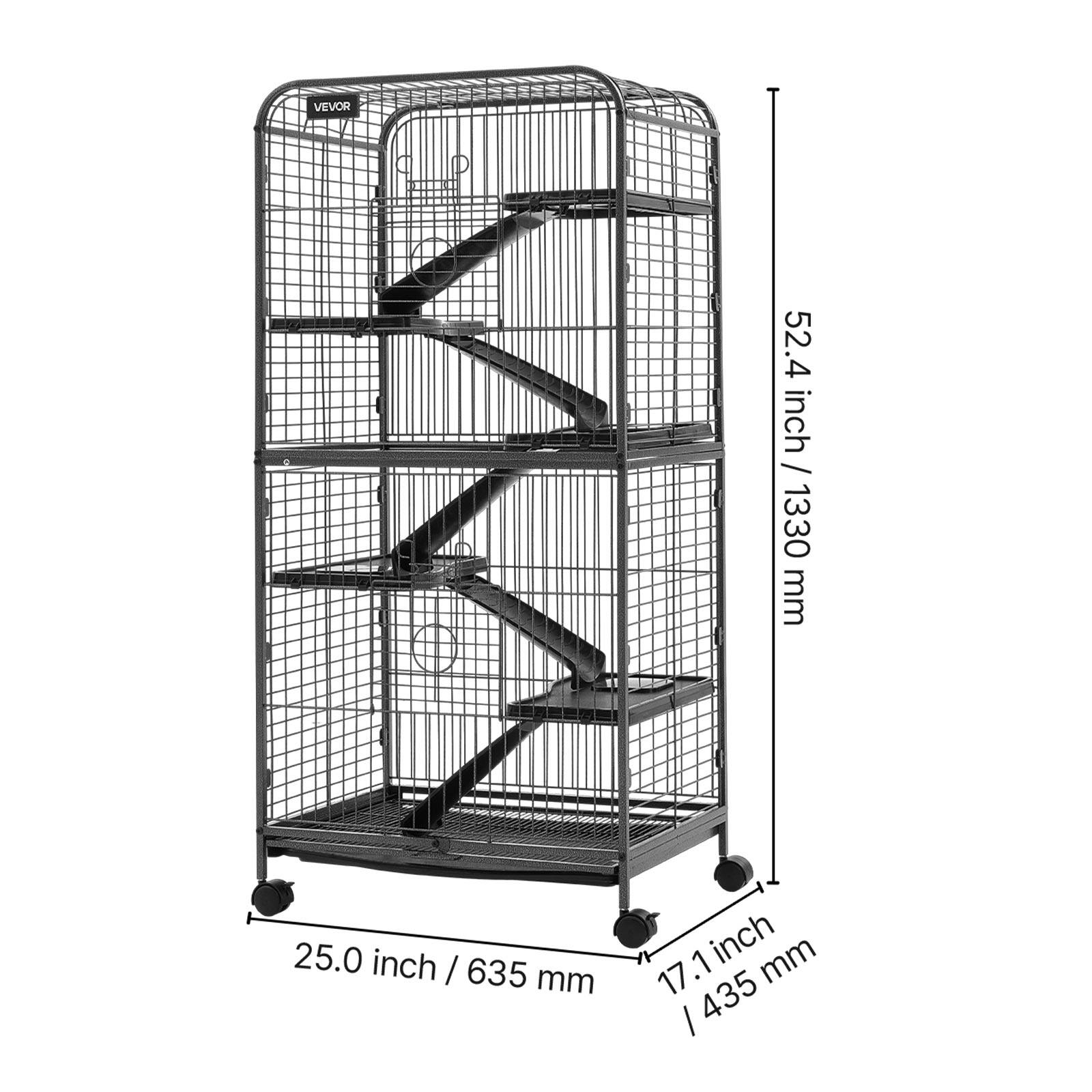 VEVOR  
52.4 inch / 1330 mm  
25.0 inch / 635 mm  
17.1 inch / 435 mm