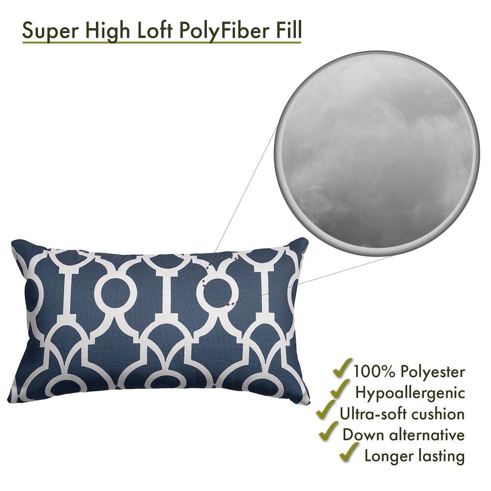 Super High Loft PolyFiber Fill

- 100% Polyester
- Hypoallergenic
- Ultra-soft cushion
- Down alternative
- Longer lasting