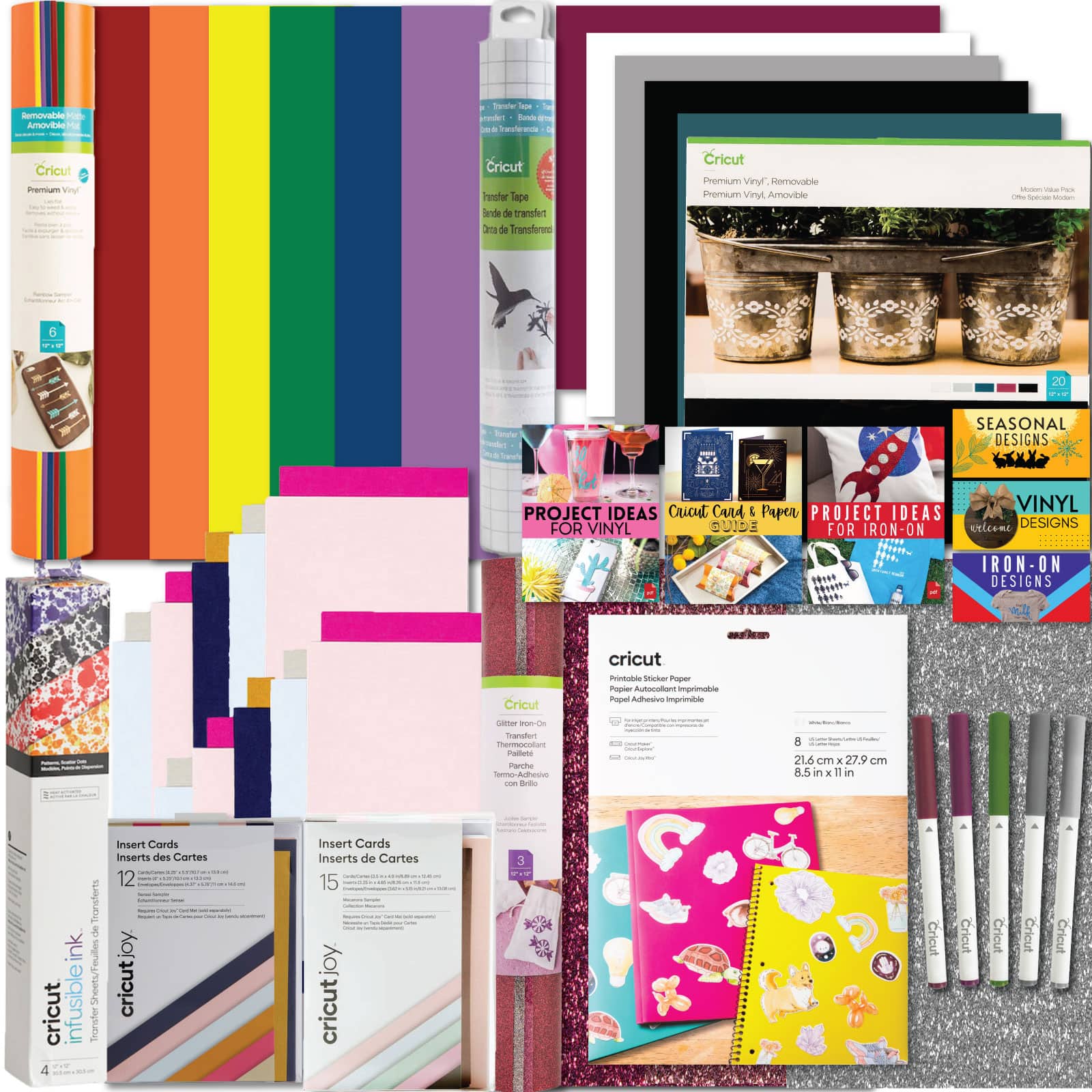 Cricut - Deluxe All-in-One Materials & Accessories Bundle for  Explore Air & Maker
