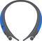 LG - Refurbished TONE Active Wireless In-Ear Behind-the-Neck Headphones - Gray/Blue-Angle_Standard