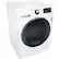 Angle. LG - 2.3 Cu. Ft. High-Efficiency Front-Load Washer and Electric Dryer Combo with 6Motion Technology - White.