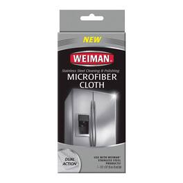 Weiman - Microfiber Stainless Steel Cleaning and Polishing Cloth 13.8 in. W X 13.8 in. L 1 pk