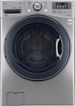 Front Zoom. LG - TurboWash 4.5 Cu. Ft. 12-Cycle Front-Loading Washer with Steam - Graphite steel.