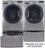 Alt View Zoom 14. LG - TurboWash 4.5 Cu. Ft. 12-Cycle Front-Loading Washer with Steam - Graphite steel.
