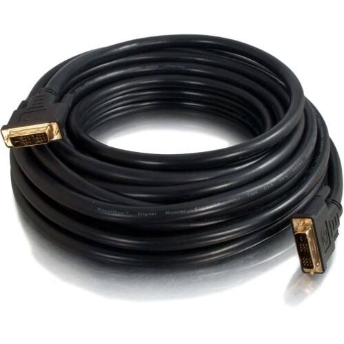 Front Standard. C2G - Pro DVI Cable - Black.