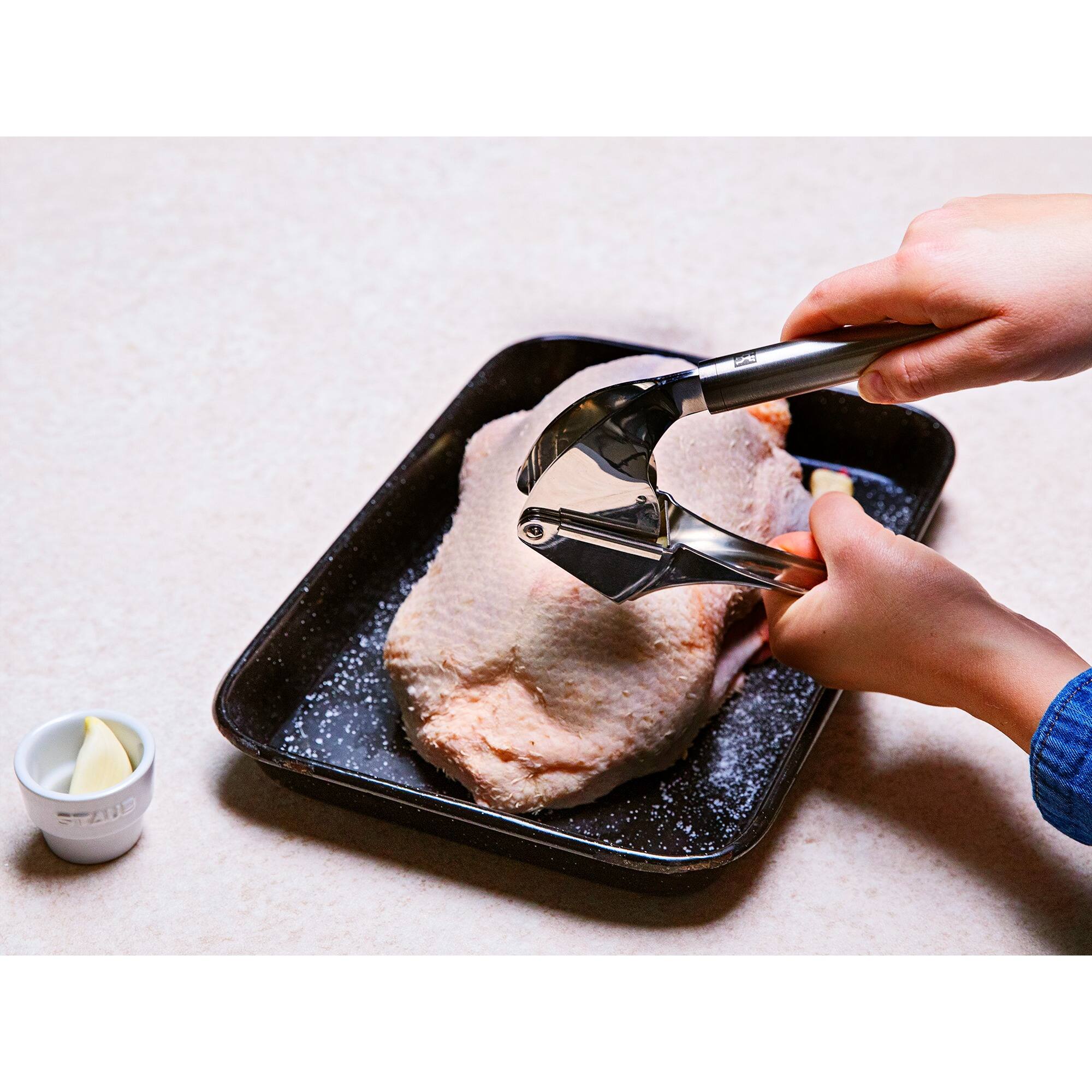 Alt View 9. ZWILLING - ZWILLING Pro Garlic Press - Stainless Steel.