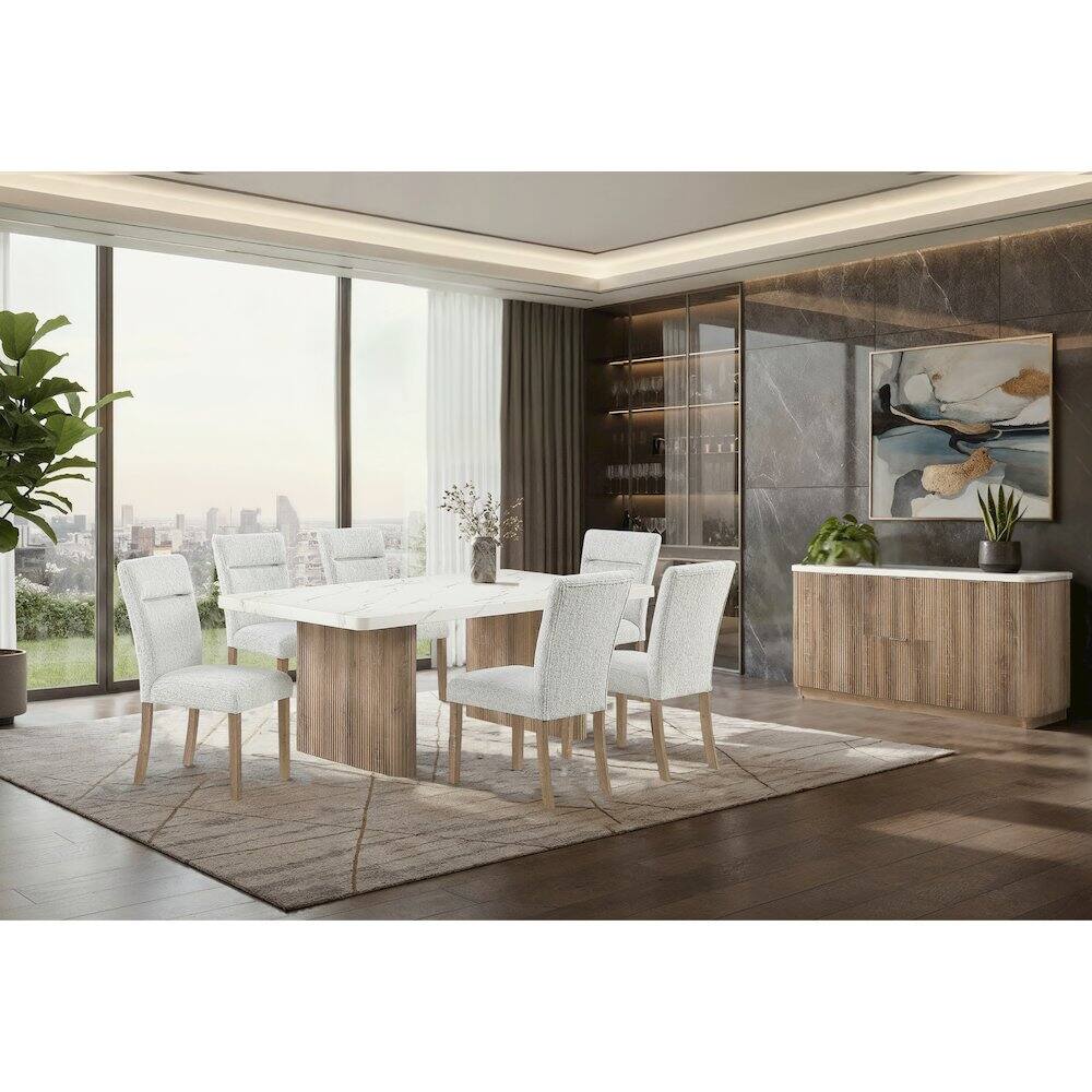 Front. Global Furniture USA - D2504 Dining Chair Kit Of 2 - Light Grey.