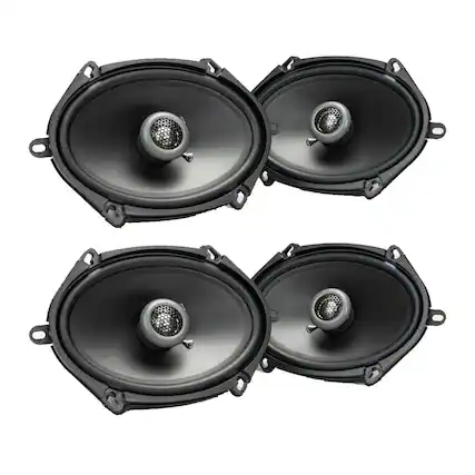 Front. Maxxsonics - Maxxsonics FKB168 MB Quart Formula 5x7/6x8" Coaxial Car Audio Speakers (2 Pair) - Black.
