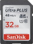 Front Zoom. SanDisk - Ultra PLUS 32GB SDHC UHS-I Memory Card.