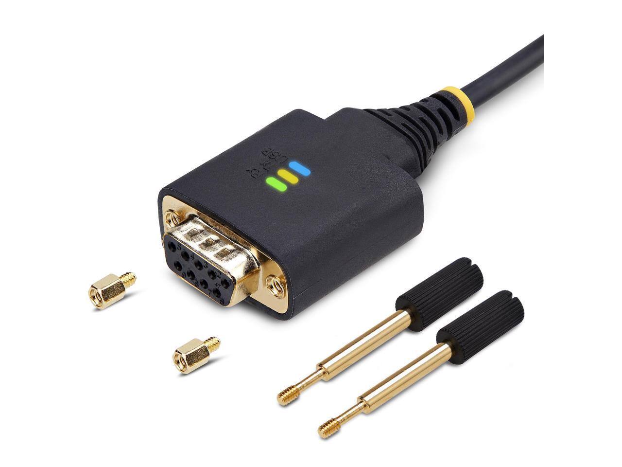 Alt View 1. StarTech.com - StarTech 1ft (30cm) USB to Null Modem Serial Adapter Cable 1P1FFCN-USB-SERIAL.