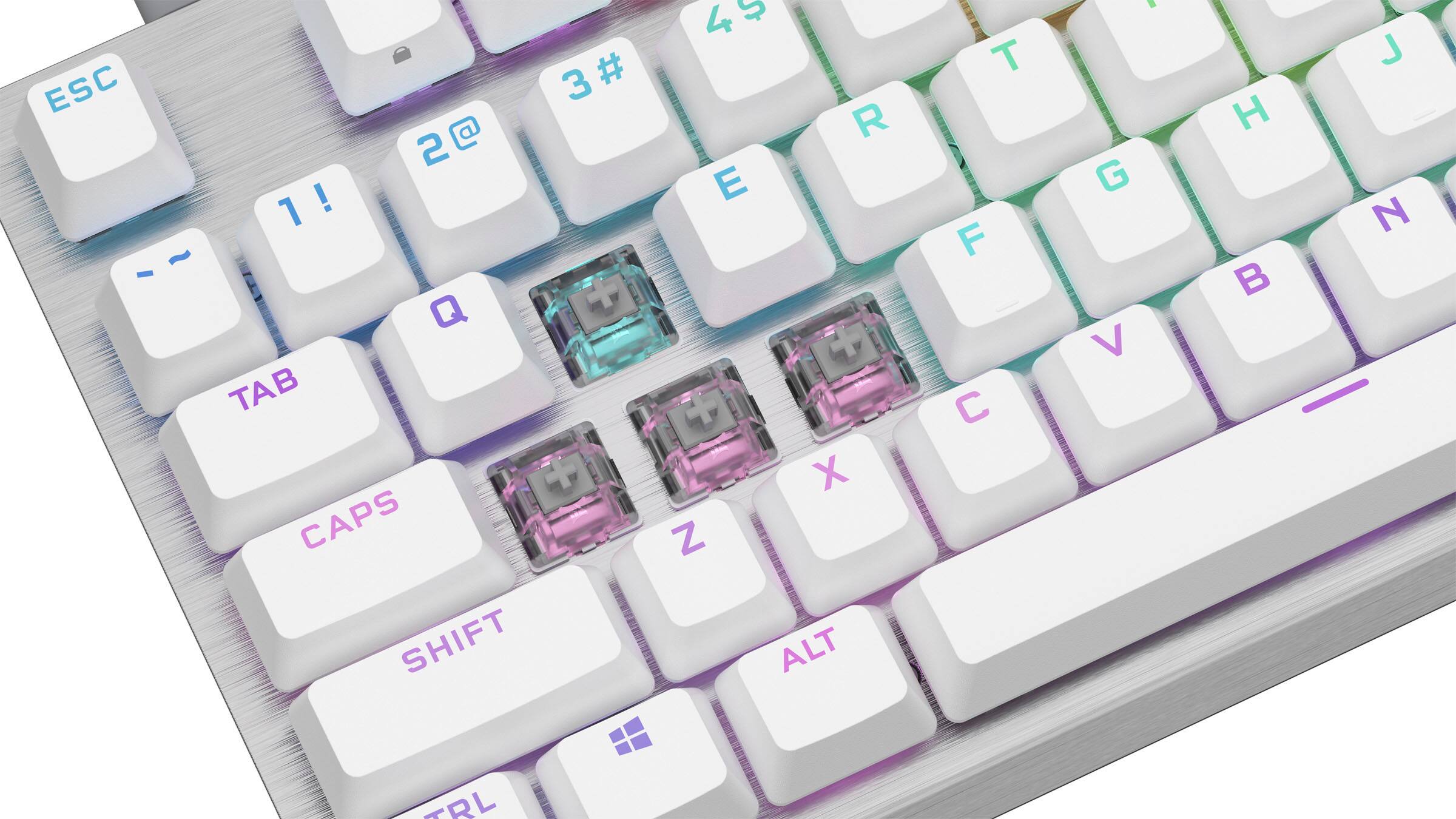 ESC 3 # 2@ 1! 1 ! Q + TAB CAPS SHIFT 4 9 R E + X Z ALT T F C G V H B J N ERL