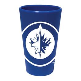 WinCraft - Winnipeg Jets 16oz. Team Color Silicone Pint Glass - Multicolor