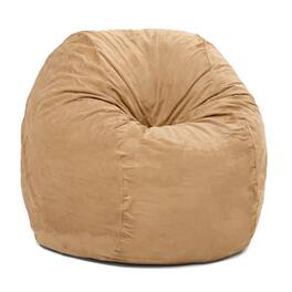 Jaxx - Saxx 5 Foot Large Bean Bag w/ Removable Cover - Camel