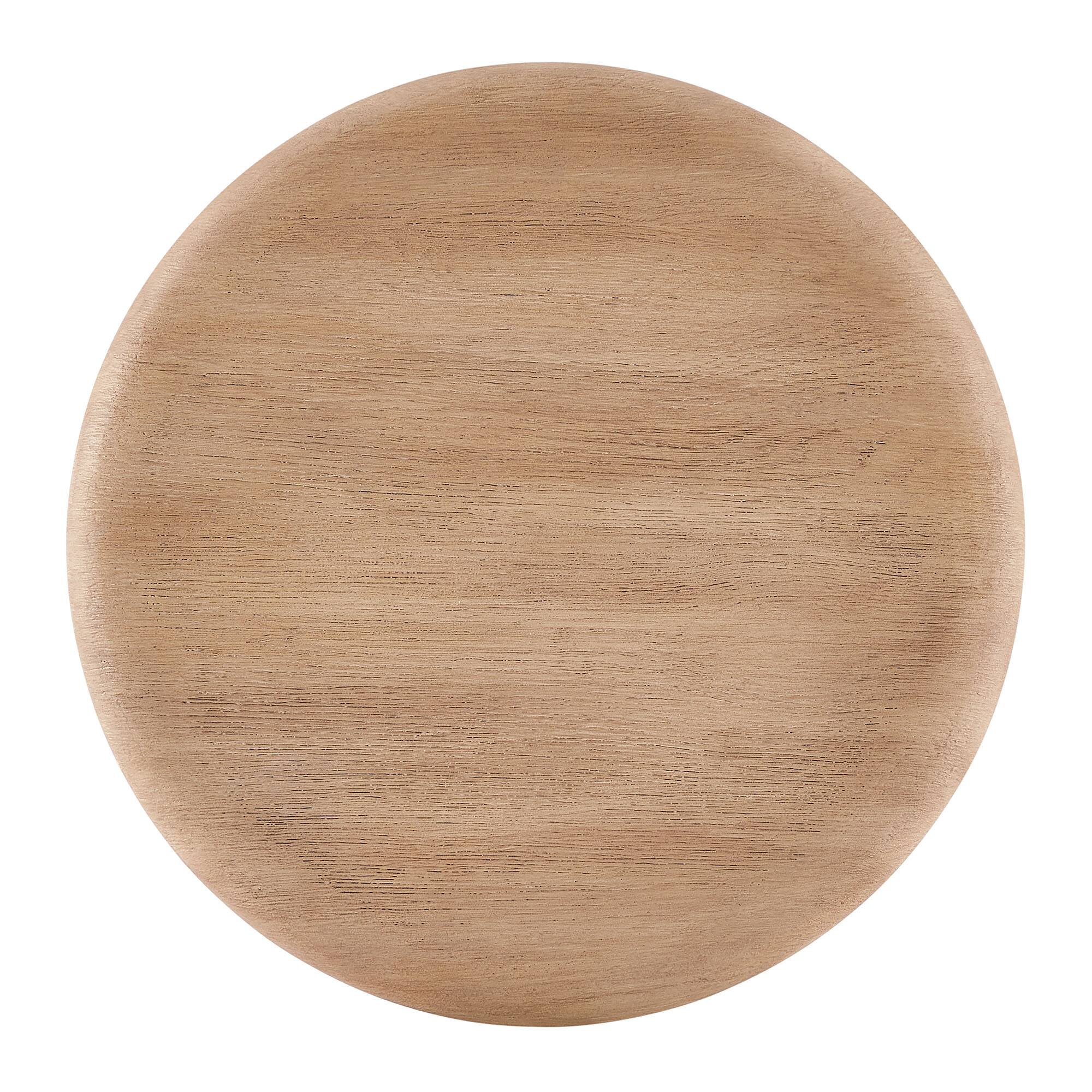 Alt View 4. Modway - Tori 20 Inch Round Indoor and Outdoor Side Table by Modway - Oak.