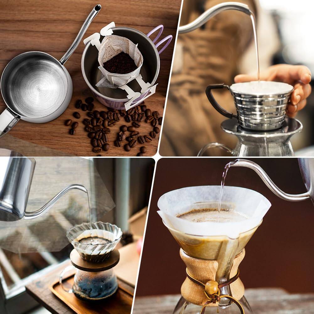 Dapper Styles Milk Frothing Pitcher / Gooseneck Spout Coffee Tea Pot ...