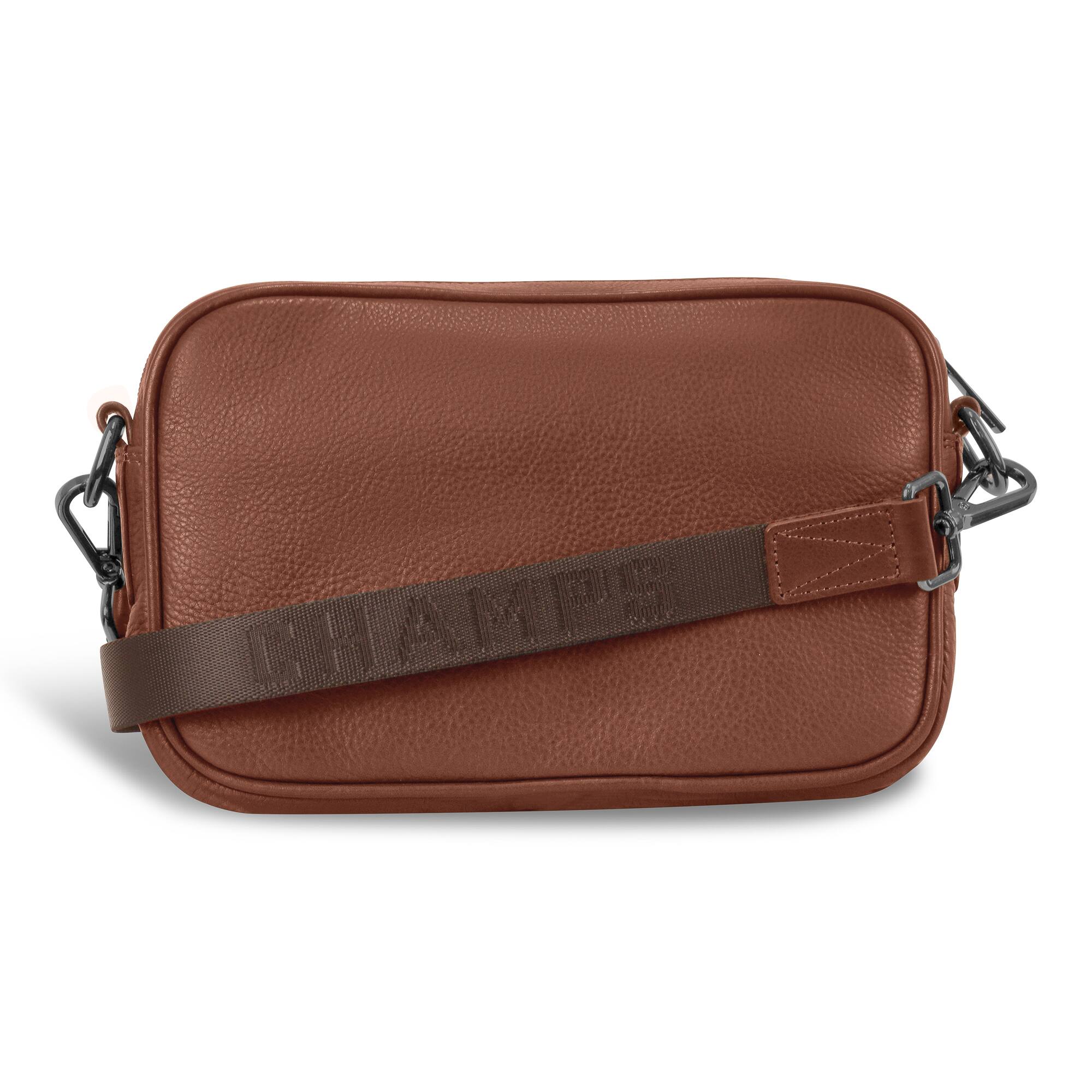 Alt View 1. Champs - Onyx Collection Leather Camera Bag - Brown.