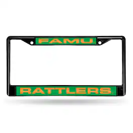 Rico Industries - Florida A&M Rattlers FAMU Black Metal License Plate Frame Holder - Multi