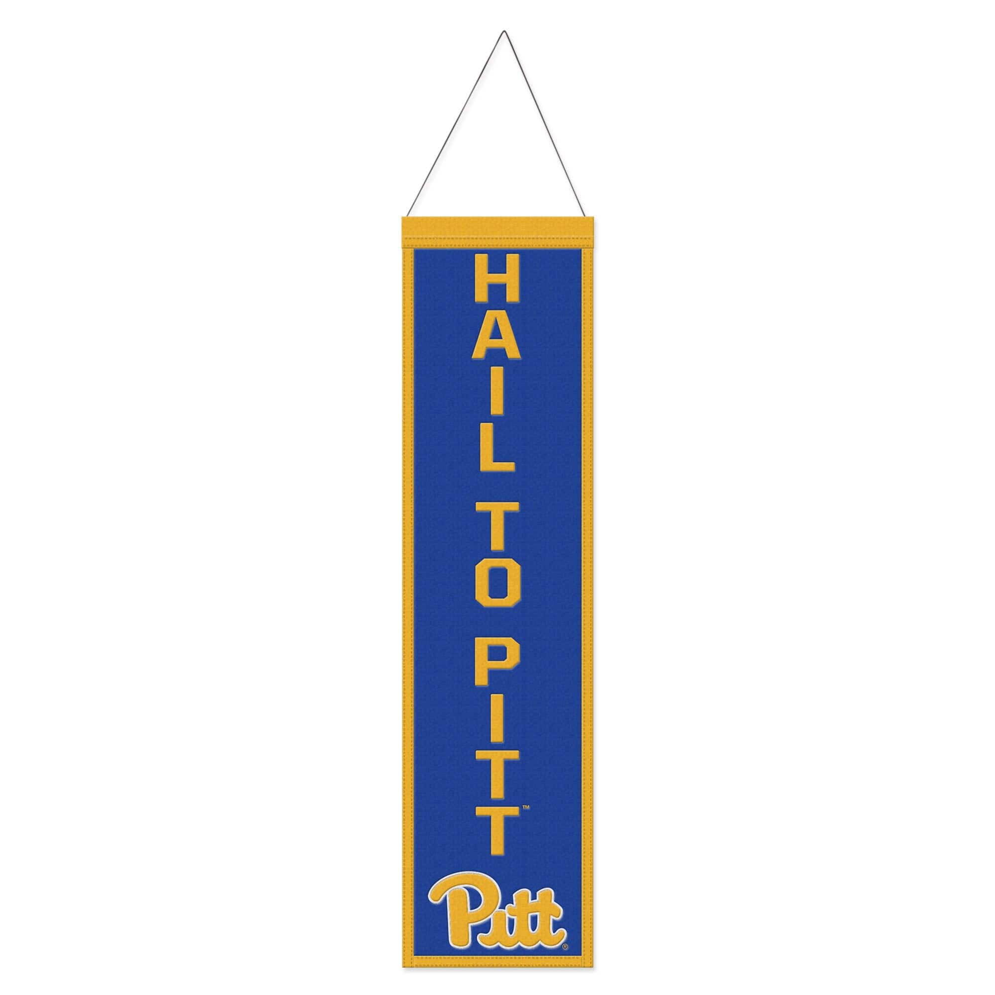 WinCraft - Pitt Panthers 8" x 32" Slogan Wool Banner - Multicolor