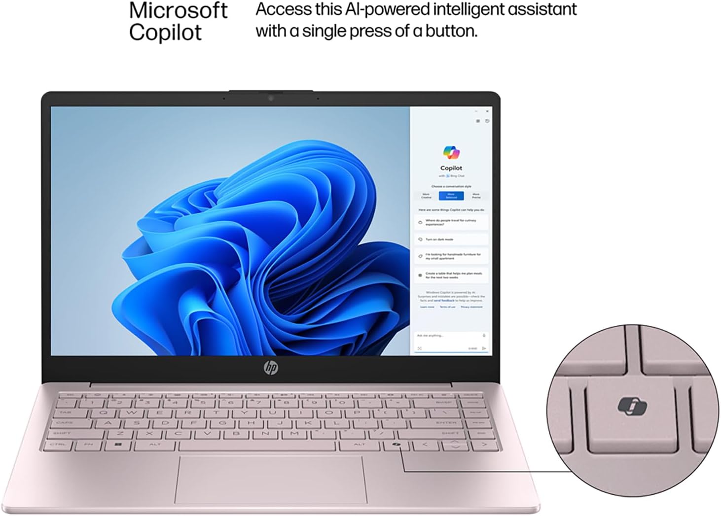 Microsoft Access this AI-powered intelligent assistant Copilot with a single press of a button.