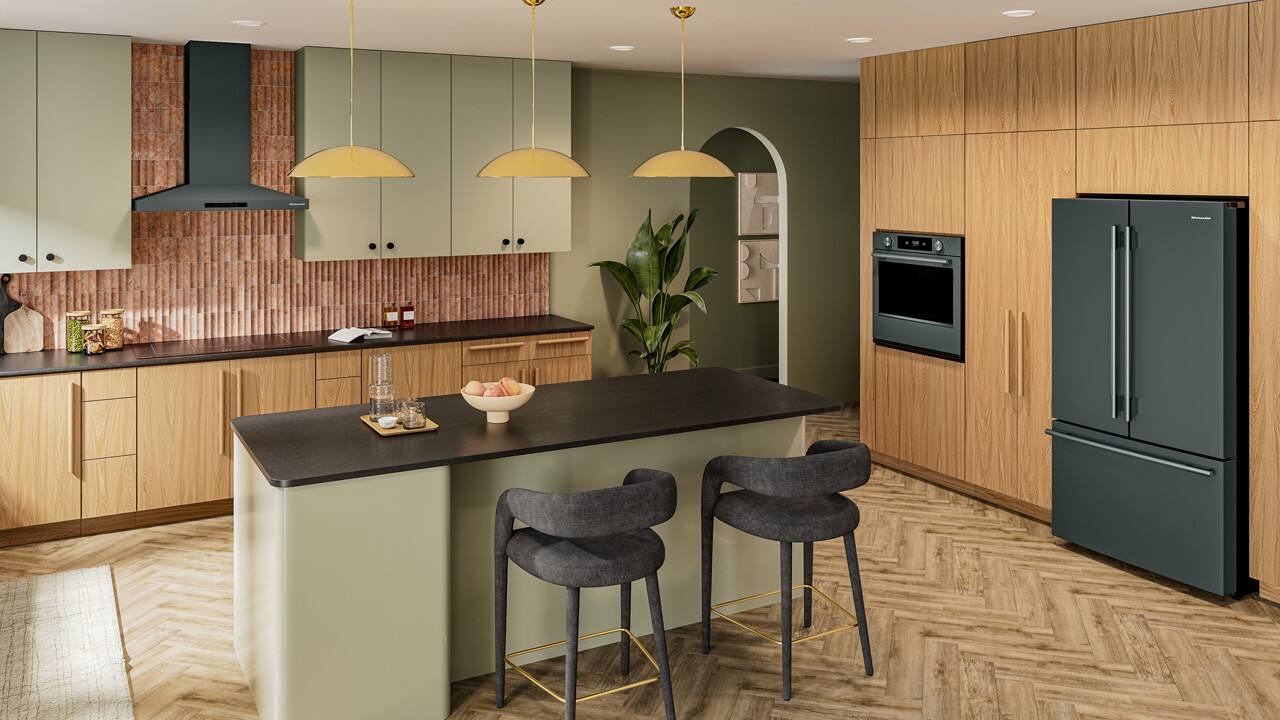 Alt View 12. KitchenAid - 30" Smart Built-In Single Electric Wall Oven with Intelligent Cooking Camera - Juniper.