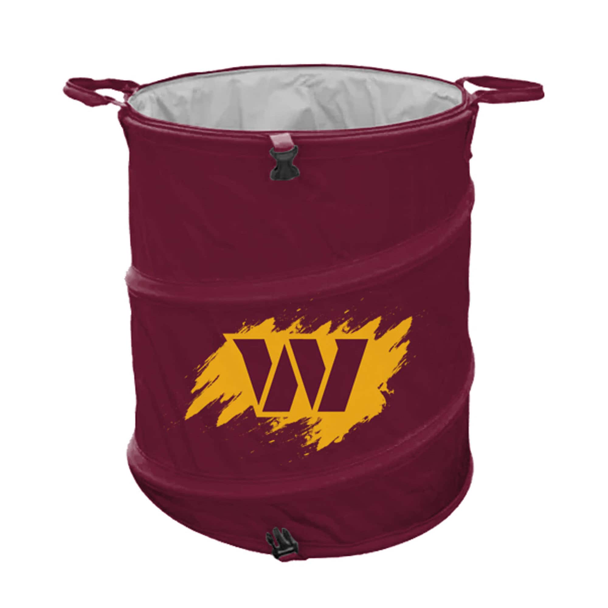 Front. Pegasus - Washington Commanders Big Logo Collapsible Can - Multicolor.