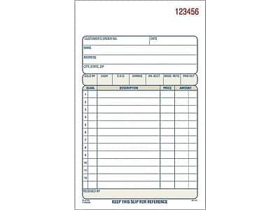 "Adams - 2-Part Carbonless Sales Orders, 4.19""W x 7.19""L, 50 Sets/Book, 3 (DC4705-3) - White/Canary" price history on PriceWatchPro