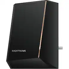 Front. NETGEAR - CM2000-100NAR Nighthawk Multi-Gig Cable Modem - Refurbished Excellent - Black.
