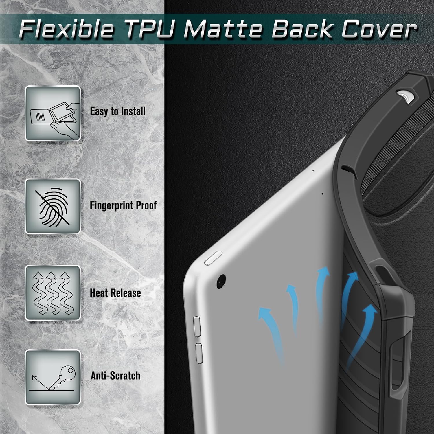 Flexible TPU Matte Back Cover

- Easy to Install
- Fingerprint Proof
- Heat Release
- Anti-Scratch