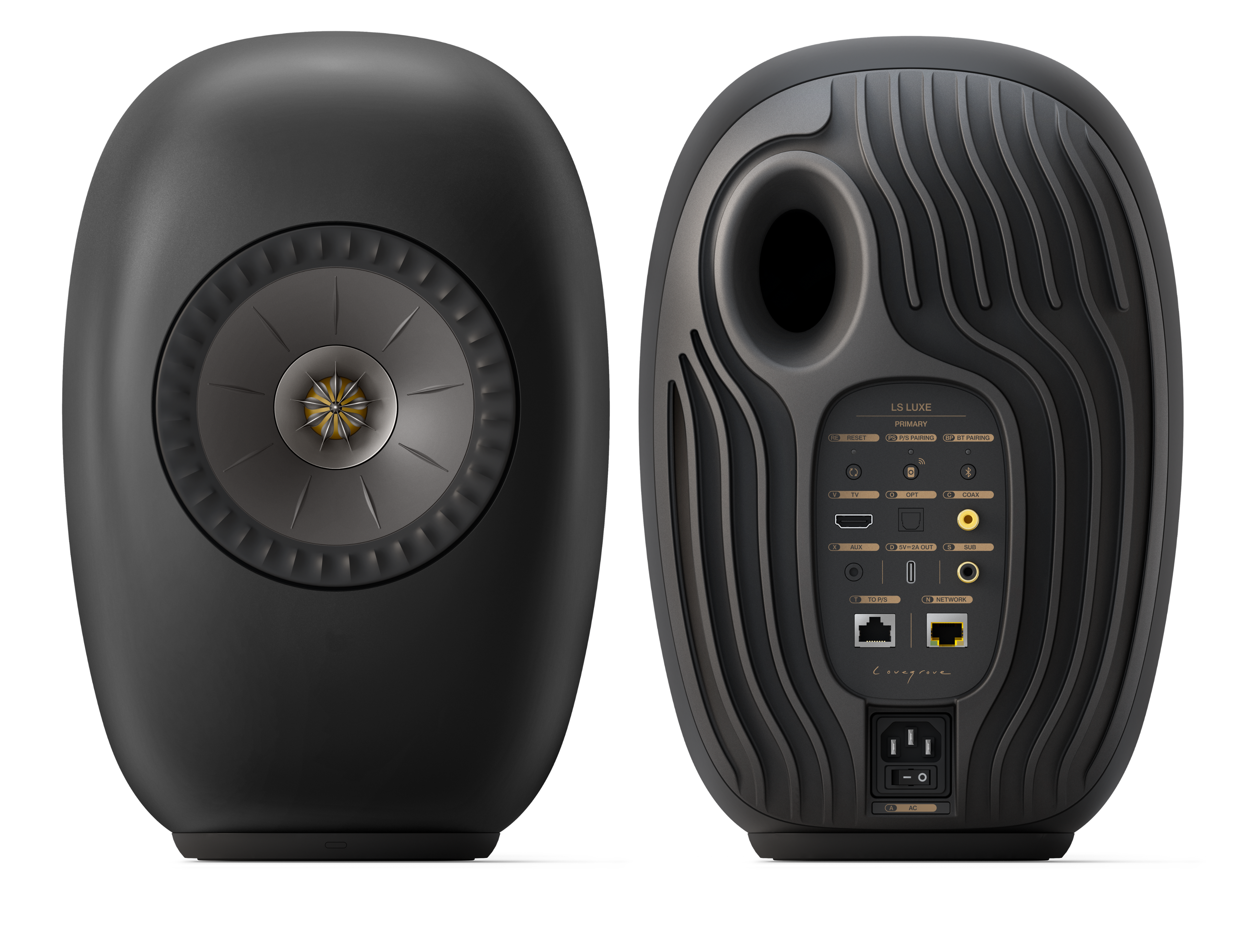 LS LUXE

PRIMARY
P/S PAIRING
BT PAIRING

TV
OPT
COAX
AUX
SPY-2A OUT
SUB

TOPS
NETWORK

AC

LUXGRAVE