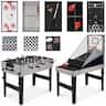 Best Choice Products - 13-in-1 Combo Game Table Set w/ Ping Pong, Foosball, Basketball, Hockey, Archery - Gray