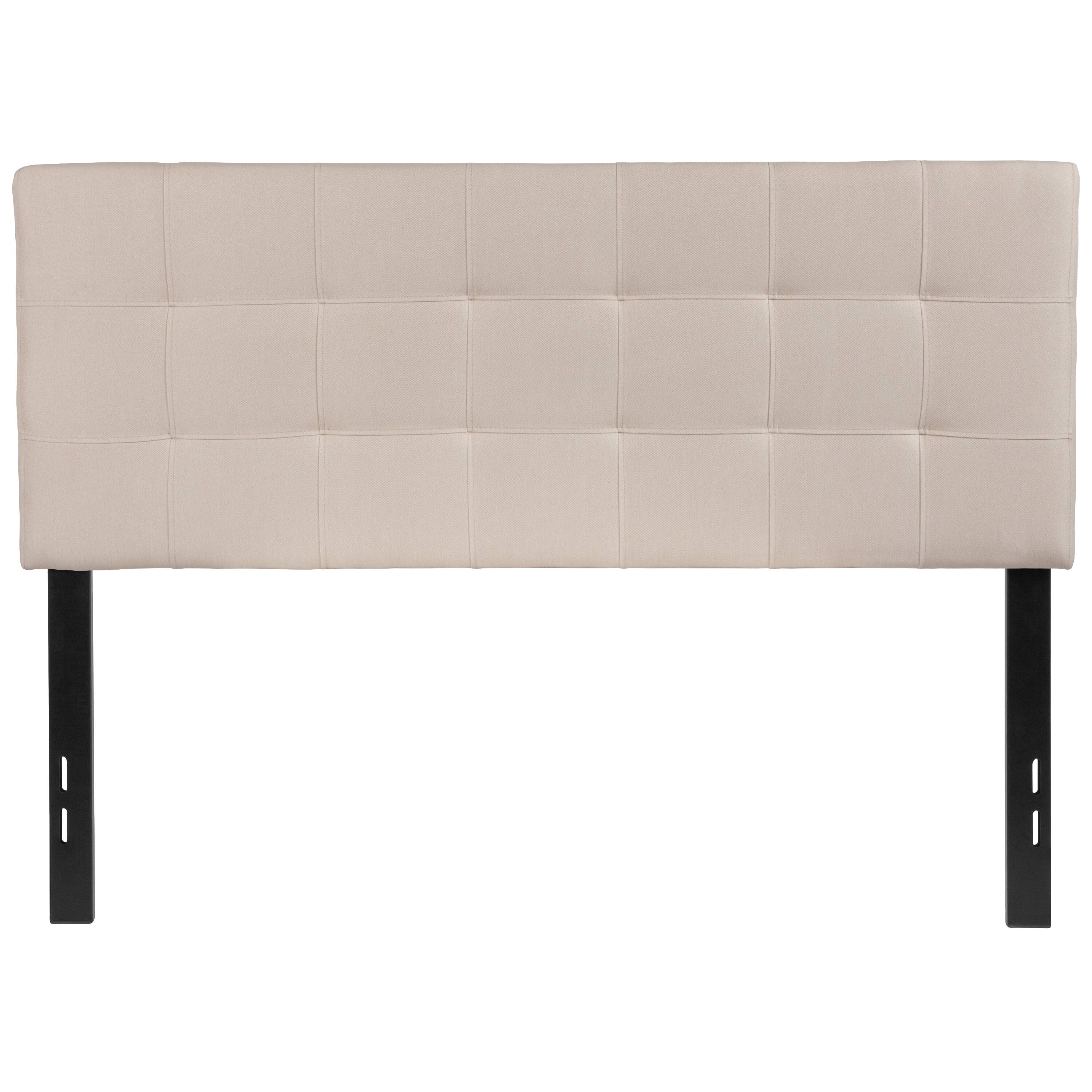 Alt View 5. Emma + Oliver - Quilted Tufted Upholstered Headboard - Beige.